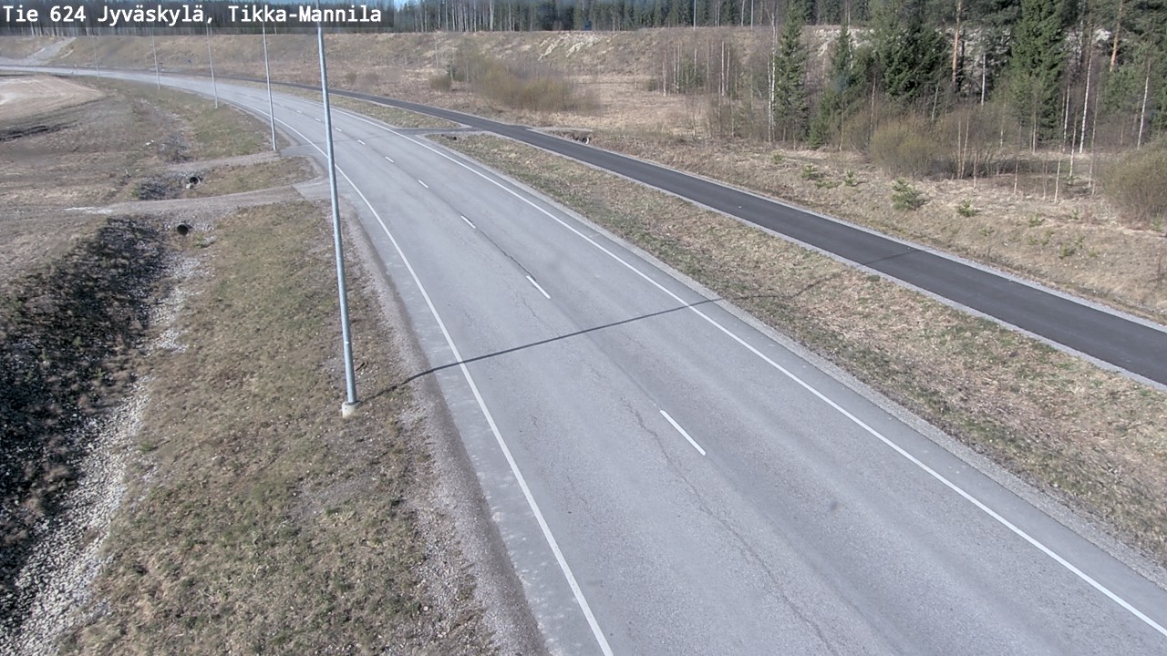 Weather Camera Image Road 624 Jyväskylä, Tikka-Mannila, Jyväskylä, Keski-Suomi