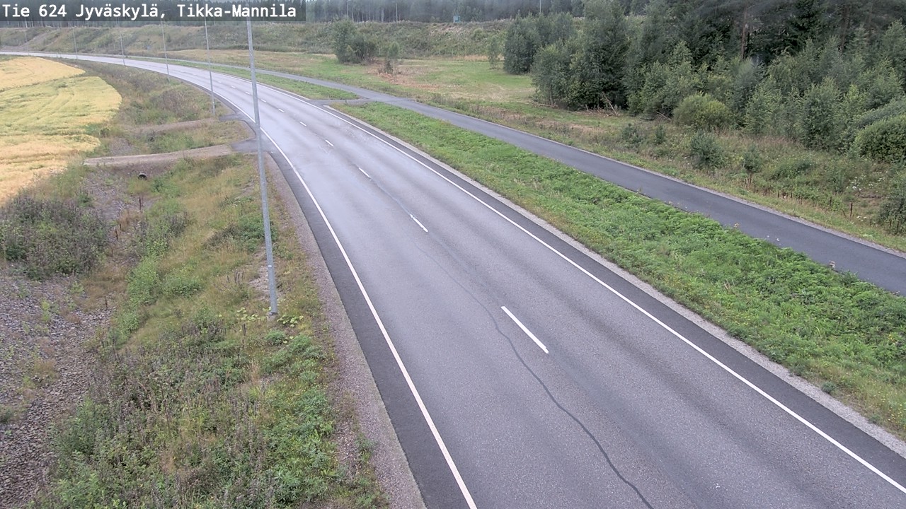 Weather Camera Image Road 624 Jyväskylä, Tikka-Mannila, Jyväskylä, Keski-Suomi