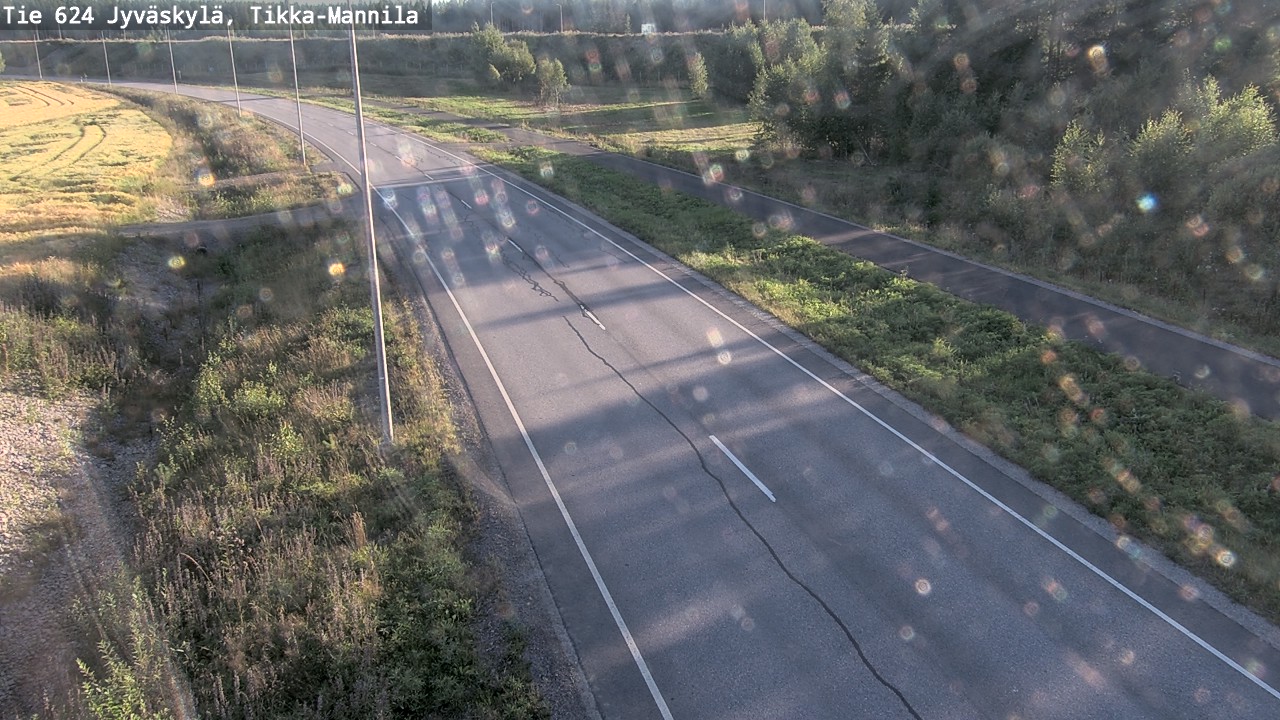 Kelikamerat Kuva Tie 624 Jyväskylä, Tikka-Mannila, Jyväskylä, Keski-Suomi