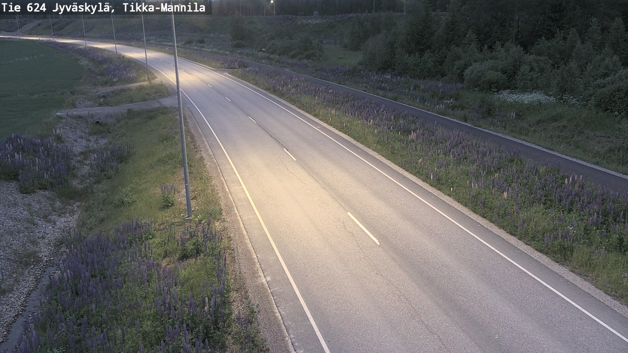 Kelikamerat Kuva Tie 624 Jyväskylä, Tikka-Mannila, Jyväskylä, Keski-Suomi
