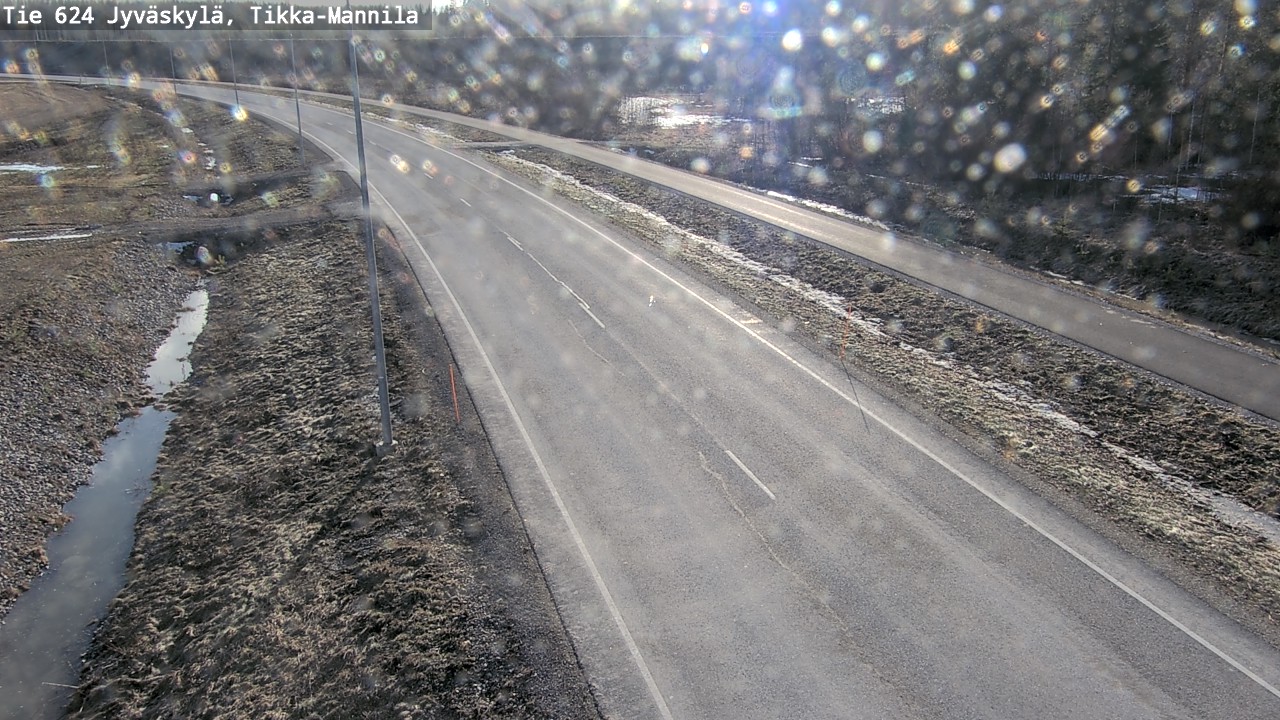 Weather Camera Image Road 624 Jyväskylä, Tikka-Mannila, Jyväskylä, Keski-Suomi