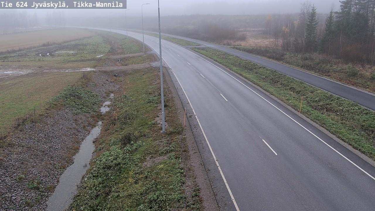Kelikamerat Kuva Tie 624 Jyväskylä, Tikka-Mannila, Jyväskylä, Keski-Suomi