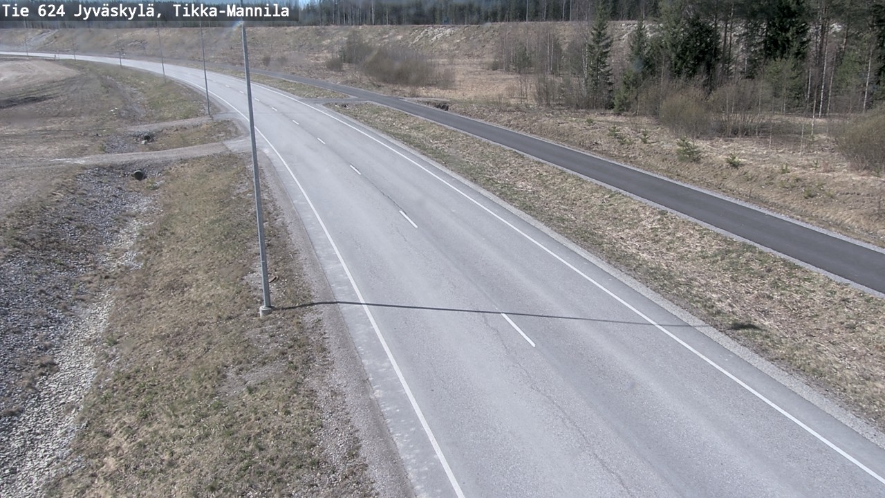 Weather Camera Image Road 624 Jyväskylä, Tikka-Mannila, Jyväskylä, Keski-Suomi