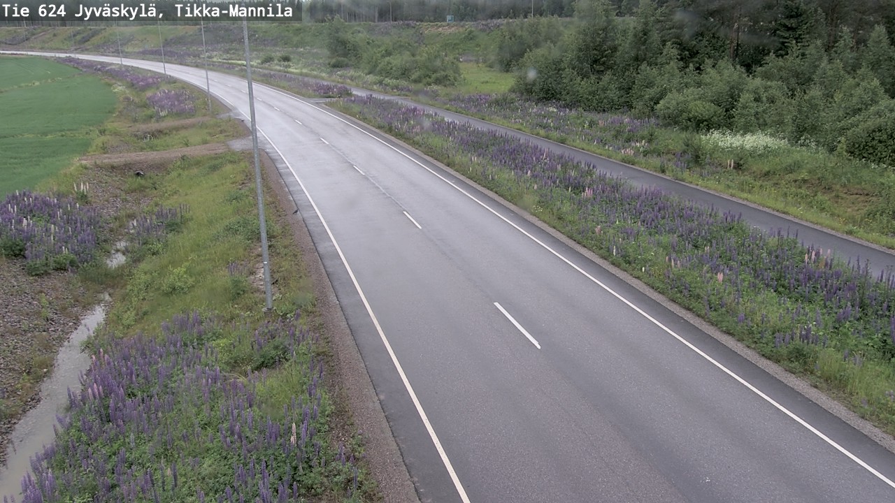 Weather Camera Image Väg 624 Jyväskylä, Tikka-Mannila, Jyväskylä, Keski-Suomi