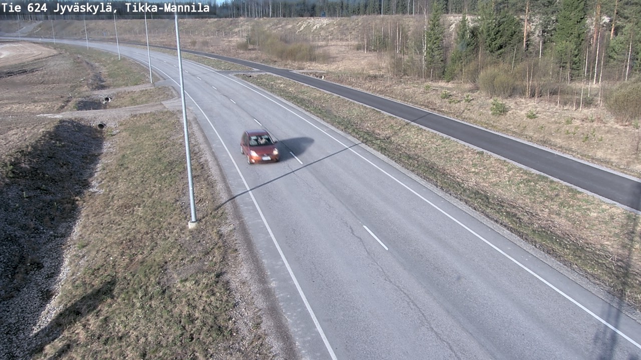 Kelikamerat Kuva Tie 624 Jyväskylä, Tikka-Mannila, Jyväskylä, Keski-Suomi