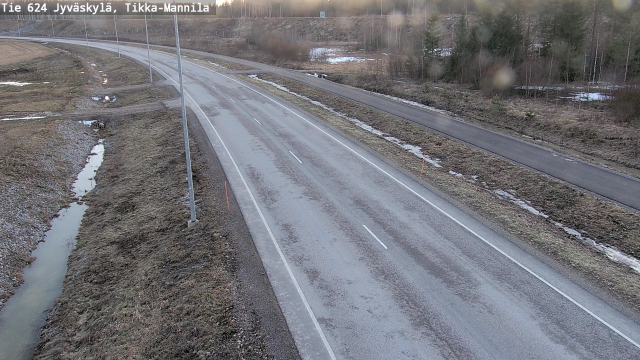 Weather Camera Image Road 624 Jyväskylä, Tikka-Mannila, Jyväskylä, Keski-Suomi
