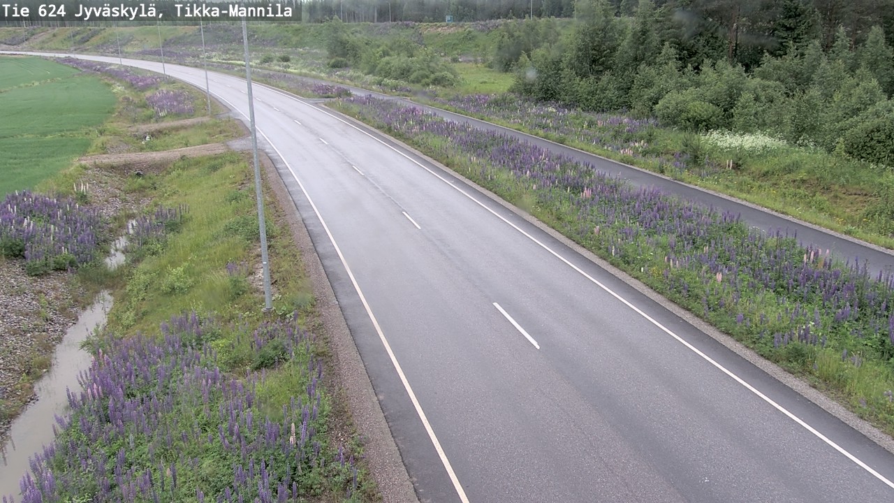 Weather Camera Image Väg 624 Jyväskylä, Tikka-Mannila, Jyväskylä, Keski-Suomi