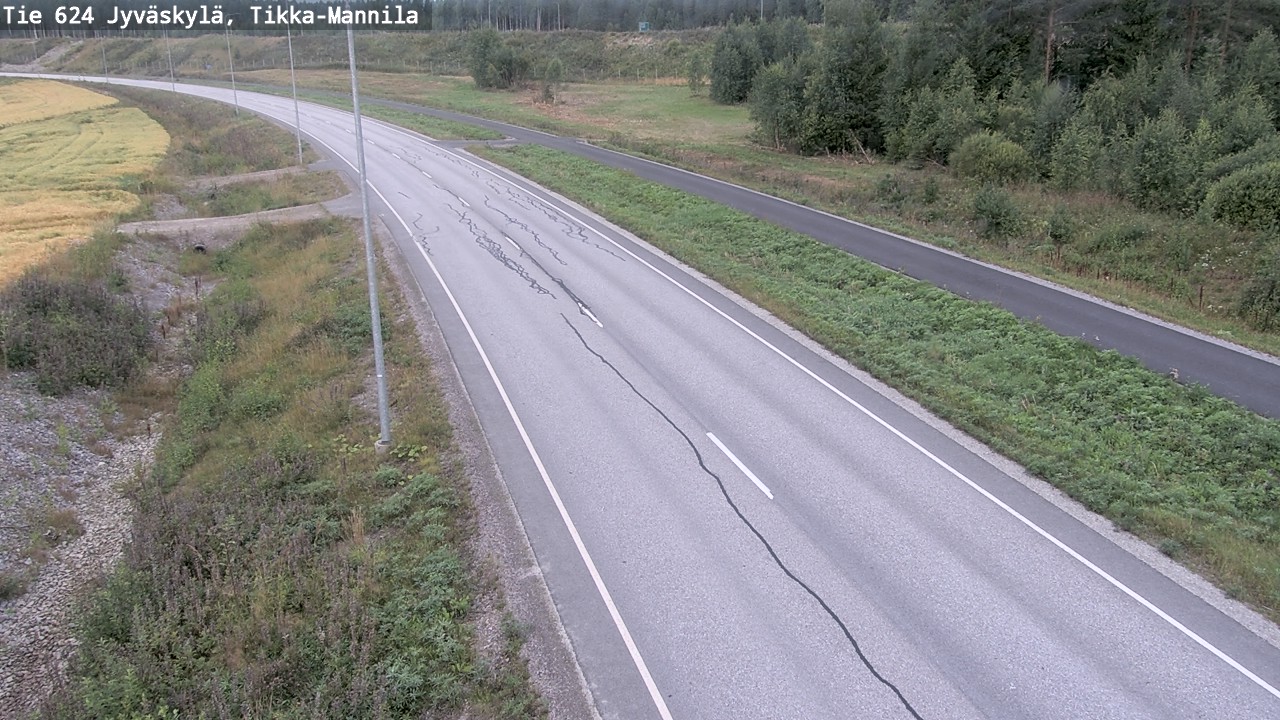 Weather Camera Image Road 624 Jyväskylä, Tikka-Mannila, Jyväskylä, Keski-Suomi