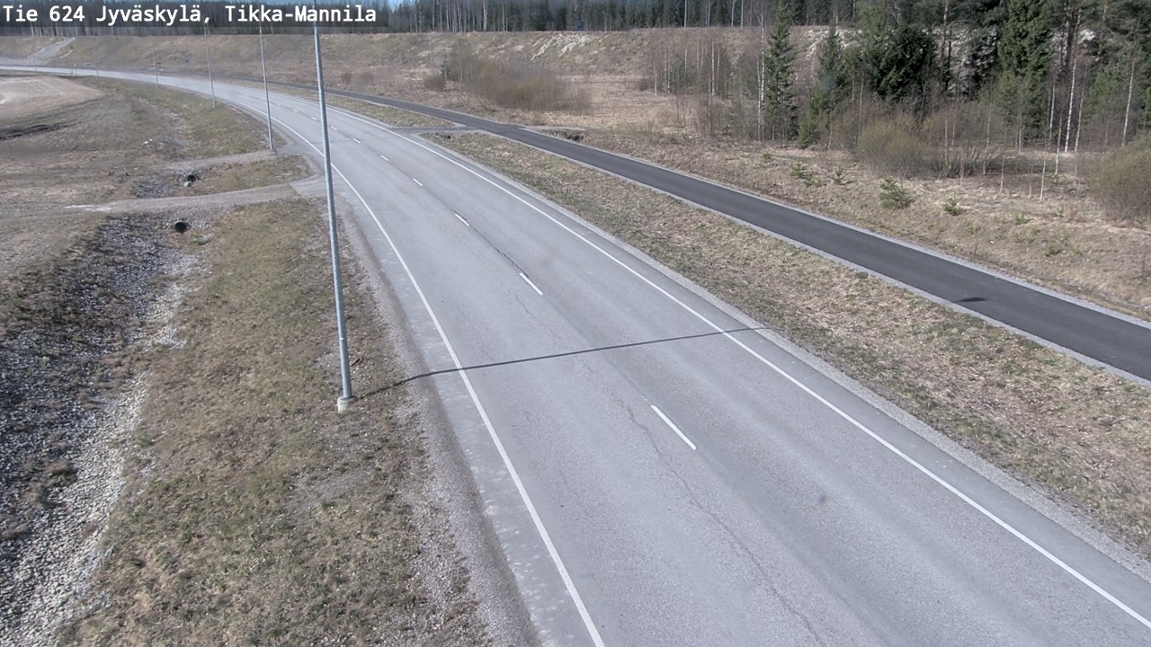 Weather Camera Image Road 624 Jyväskylä, Tikka-Mannila, Jyväskylä, Keski-Suomi