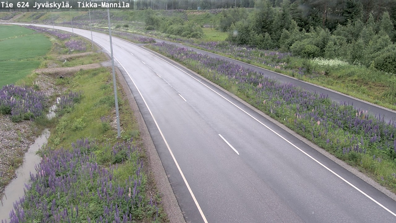 Weather Camera Image Väg 624 Jyväskylä, Tikka-Mannila, Jyväskylä, Keski-Suomi