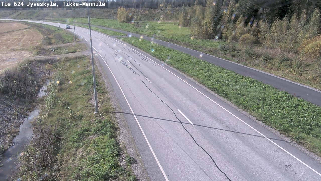 Weather Camera Image Väg 624 Jyväskylä, Tikka-Mannila, Jyväskylä, Keski-Suomi