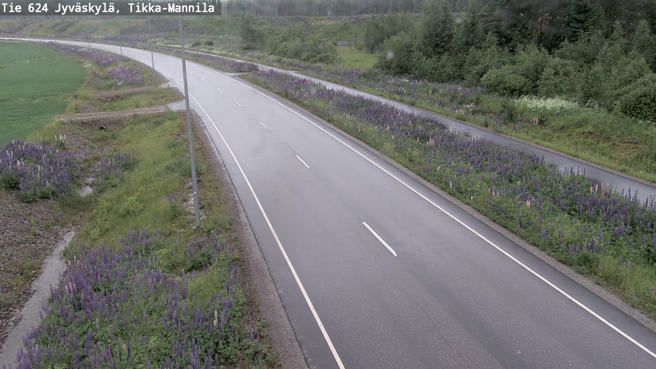 Weather Camera Image Väg 624 Jyväskylä, Tikka-Mannila, Jyväskylä, Keski-Suomi