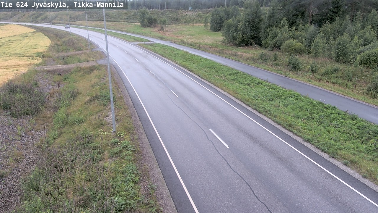 Weather Camera Image Väg 624 Jyväskylä, Tikka-Mannila, Jyväskylä, Keski-Suomi