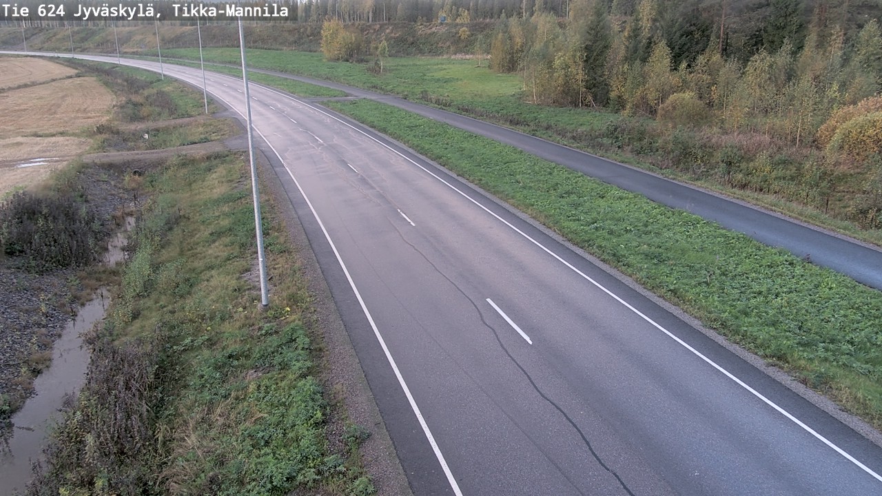 Weather Camera Image Road 624 Jyväskylä, Tikka-Mannila, Jyväskylä, Keski-Suomi