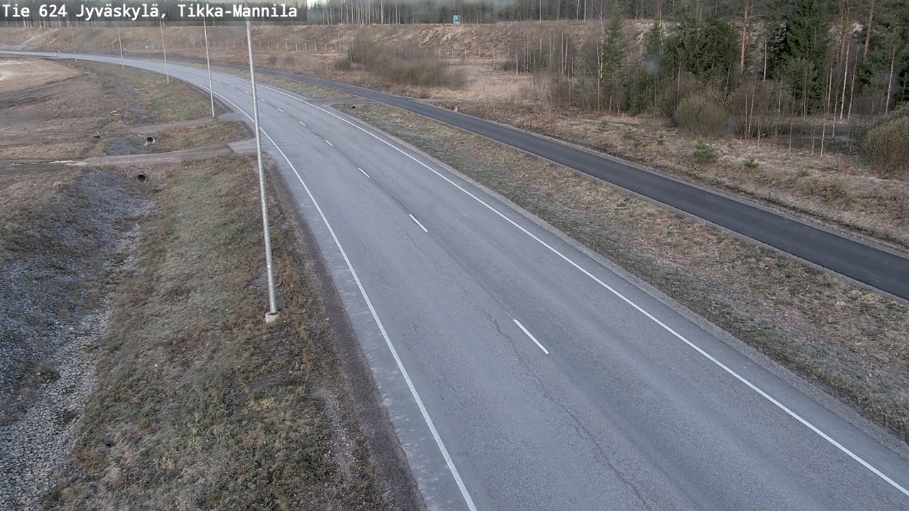Kelikamerat Kuva Tie 624 Jyväskylä, Tikka-Mannila, Jyväskylä, Keski-Suomi