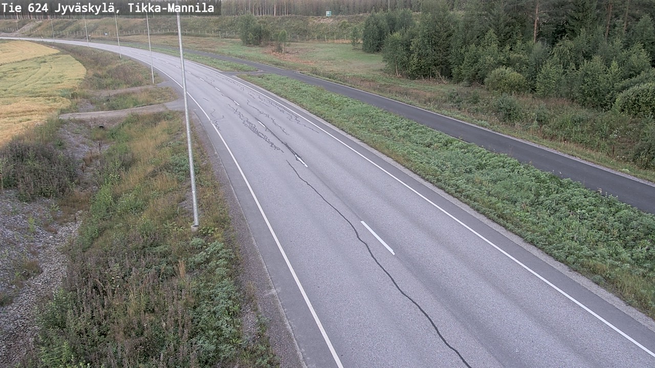 Kelikamerat Kuva Tie 624 Jyväskylä, Tikka-Mannila, Jyväskylä, Keski-Suomi