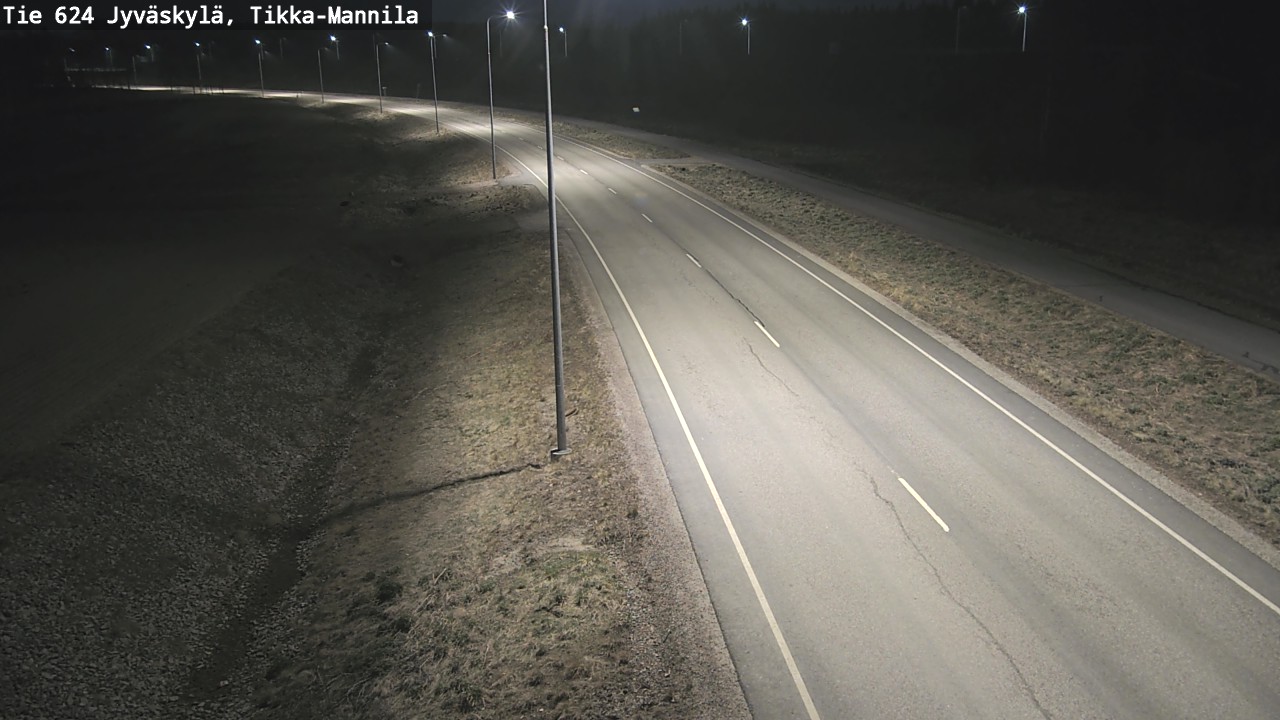 Weather Camera Image Väg 624 Jyväskylä, Tikka-Mannila, Jyväskylä, Keski-Suomi