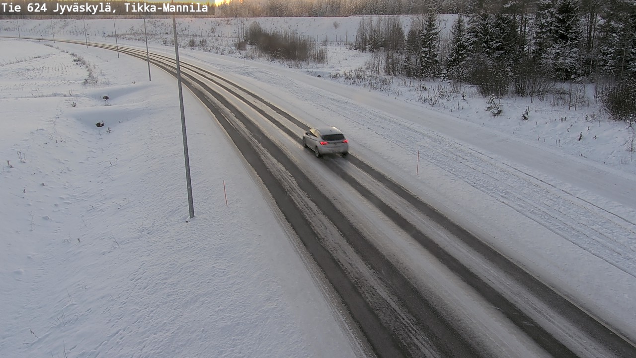 Weather Camera Image Road 624 Jyväskylä, Tikka-Mannila, Jyväskylä, Keski-Suomi