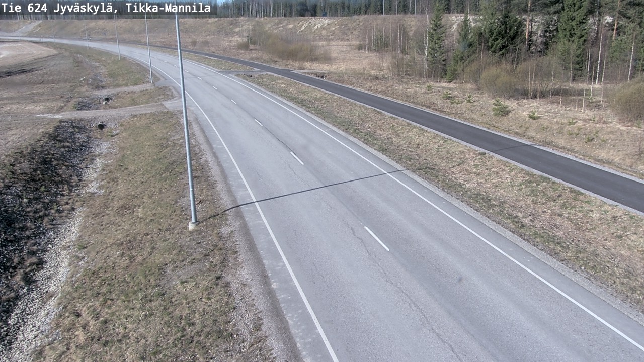 Weather Camera Image Road 624 Jyväskylä, Tikka-Mannila, Jyväskylä, Keski-Suomi