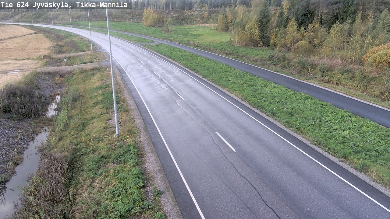 Weather Camera Image Road 624 Jyväskylä, Tikka-Mannila, Jyväskylä, Keski-Suomi
