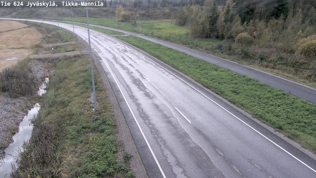 Weather Camera Image Road 624 Jyväskylä, Tikka-Mannila, Jyväskylä, Keski-Suomi