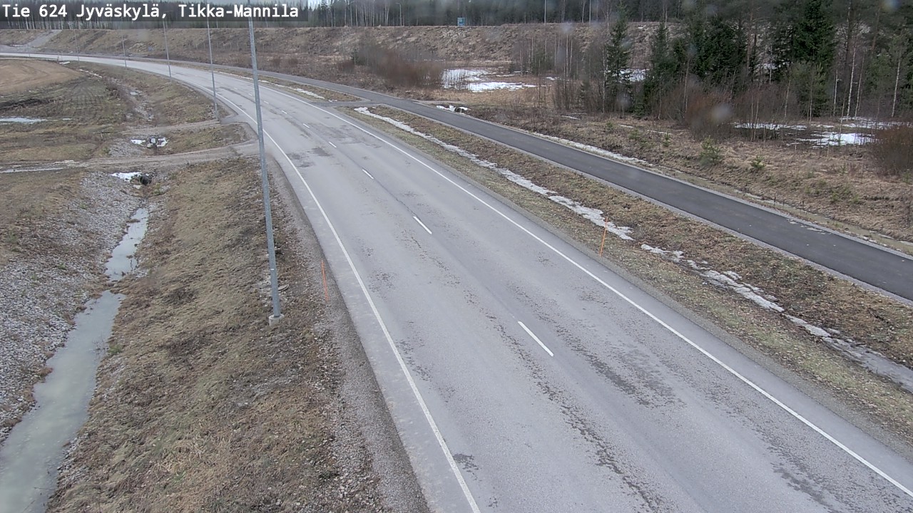Weather Camera Image Väg 624 Jyväskylä, Tikka-Mannila, Jyväskylä, Keski-Suomi