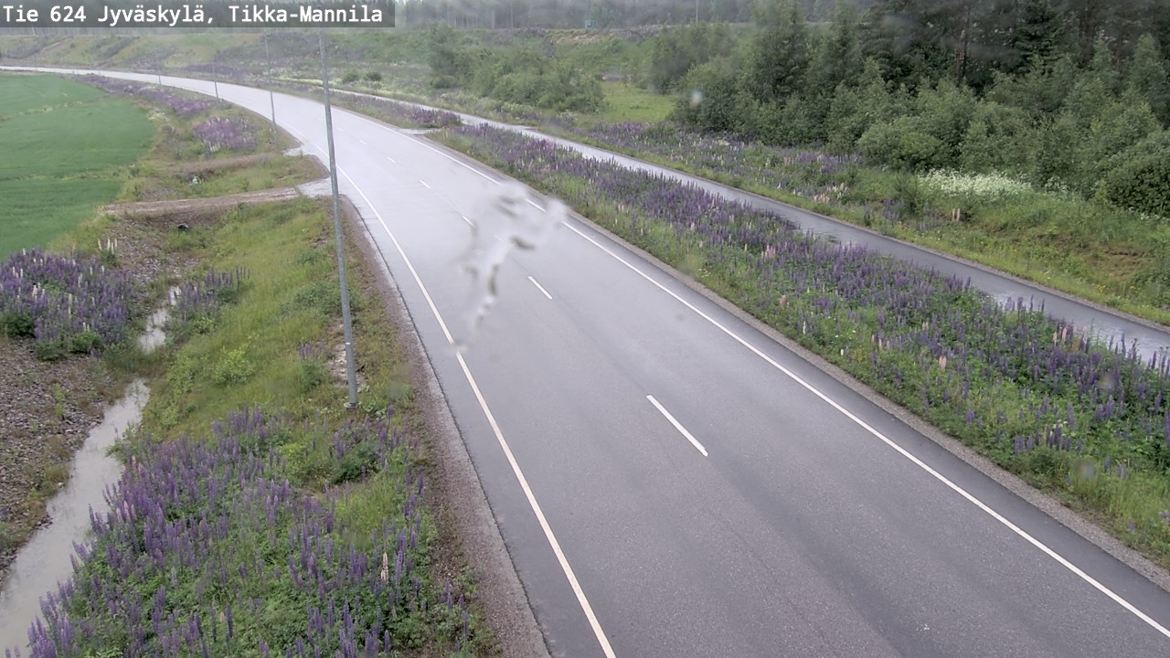 Weather Camera Image Väg 624 Jyväskylä, Tikka-Mannila, Jyväskylä, Keski-Suomi