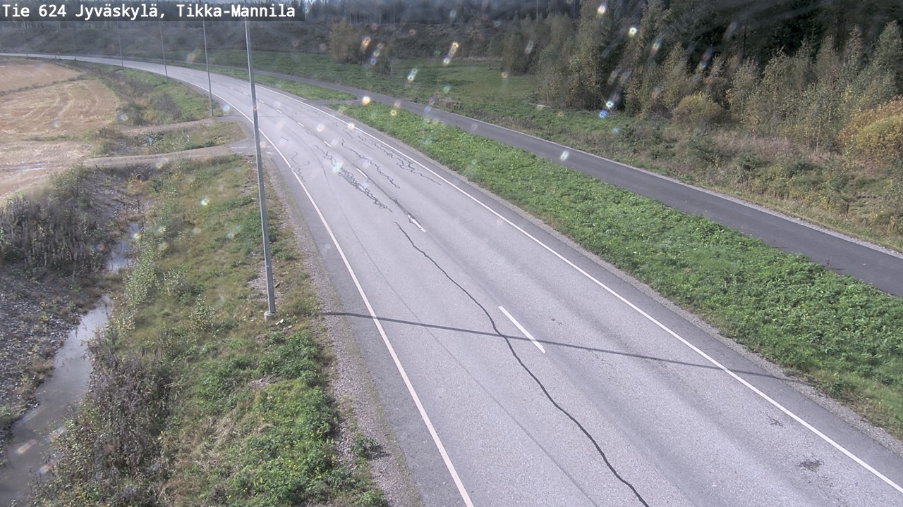 Weather Camera Image Väg 624 Jyväskylä, Tikka-Mannila, Jyväskylä, Keski-Suomi
