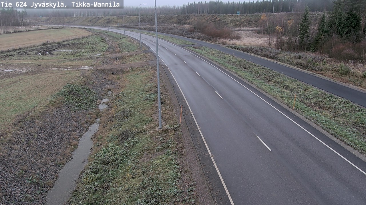 Kelikamerat Kuva Tie 624 Jyväskylä, Tikka-Mannila, Jyväskylä, Keski-Suomi