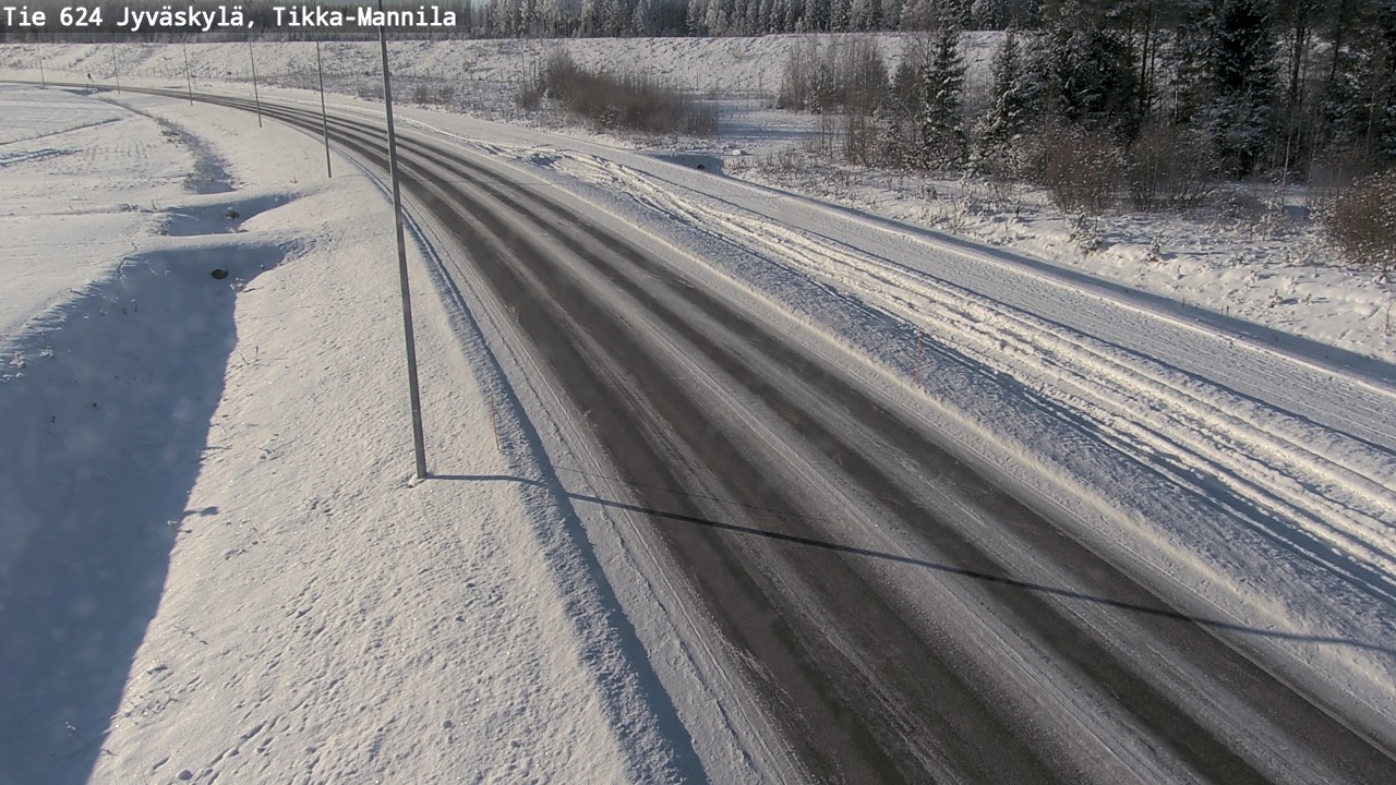 Weather Camera Image Road 624 Jyväskylä, Tikka-Mannila, Jyväskylä, Keski-Suomi