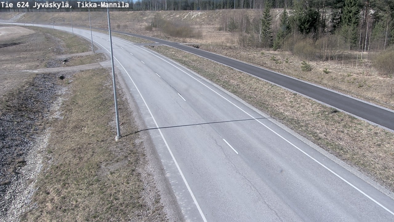 Weather Camera Image Road 624 Jyväskylä, Tikka-Mannila, Jyväskylä, Keski-Suomi