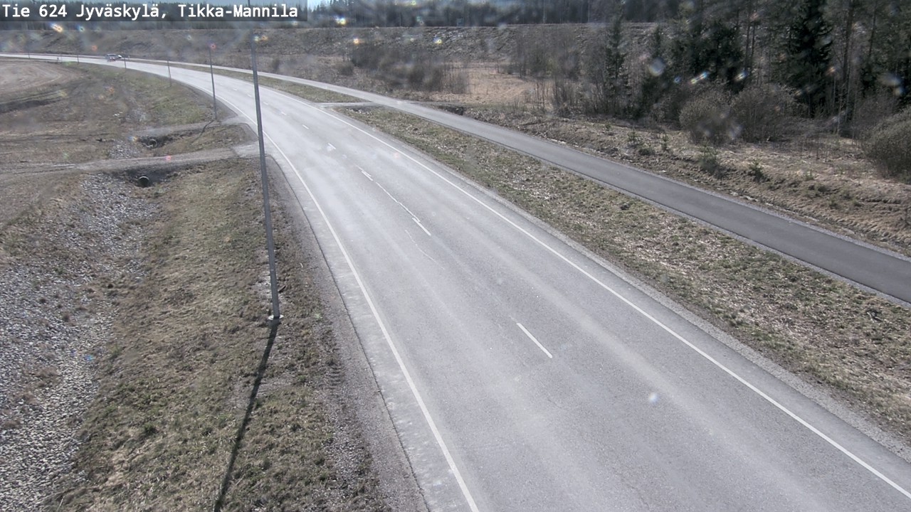 Weather Camera Image Road 624 Jyväskylä, Tikka-Mannila, Jyväskylä, Keski-Suomi