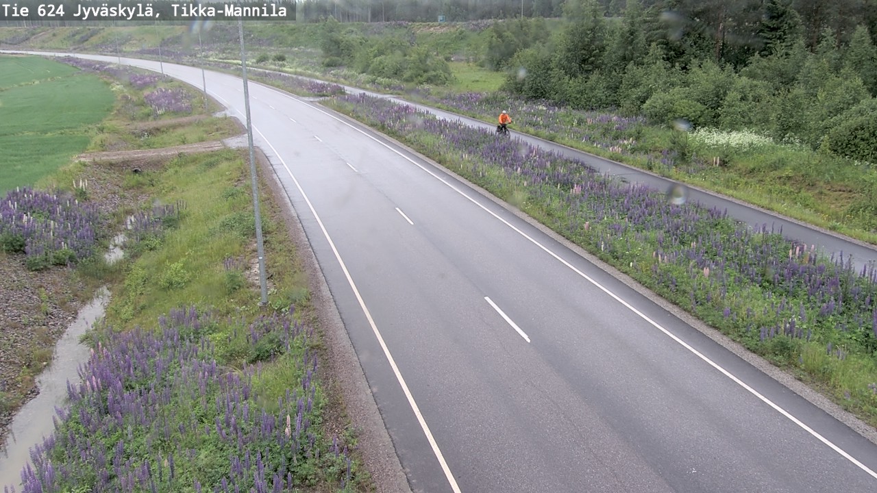 Weather Camera Image Väg 624 Jyväskylä, Tikka-Mannila, Jyväskylä, Keski-Suomi