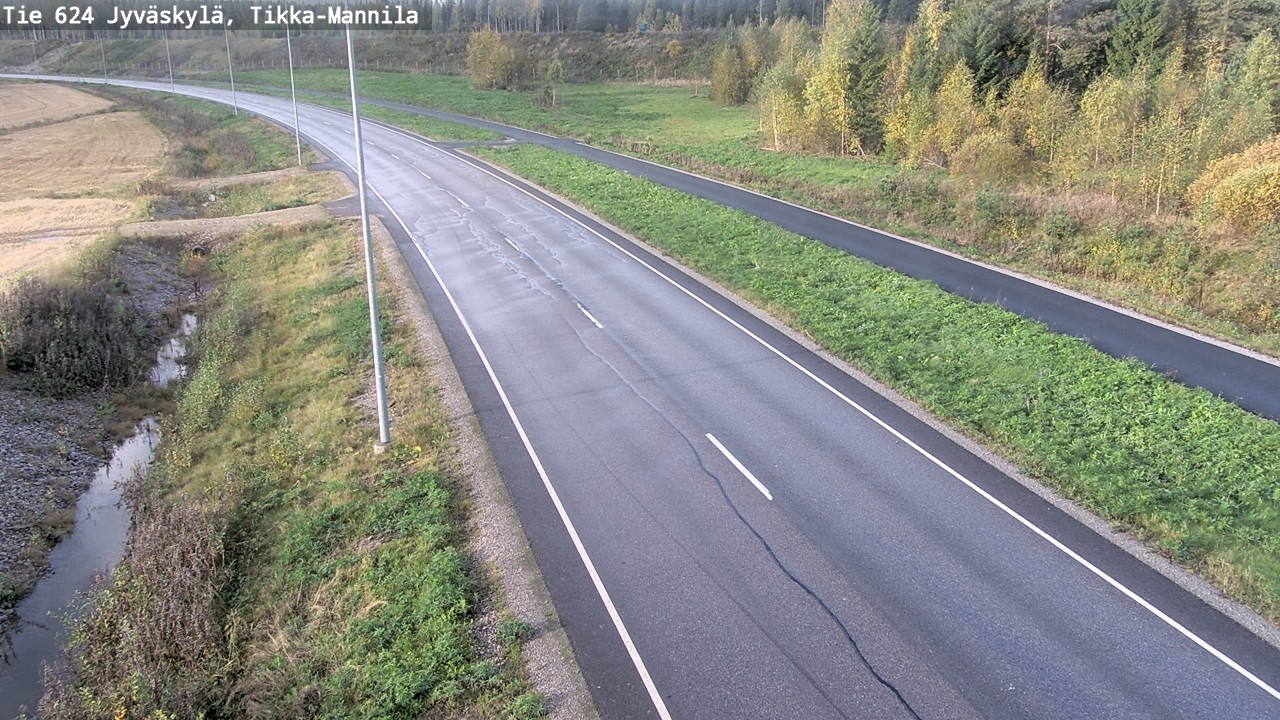 Weather Camera Image Road 624 Jyväskylä, Tikka-Mannila, Jyväskylä, Keski-Suomi