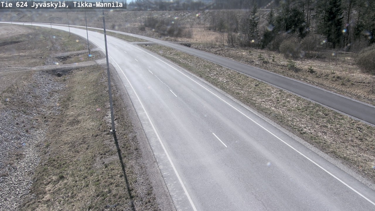 Weather Camera Image Road 624 Jyväskylä, Tikka-Mannila, Jyväskylä, Keski-Suomi