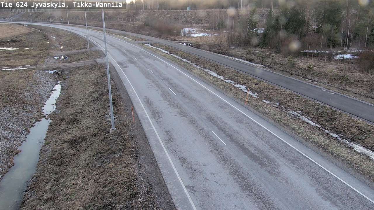 Weather Camera Image Road 624 Jyväskylä, Tikka-Mannila, Jyväskylä, Keski-Suomi