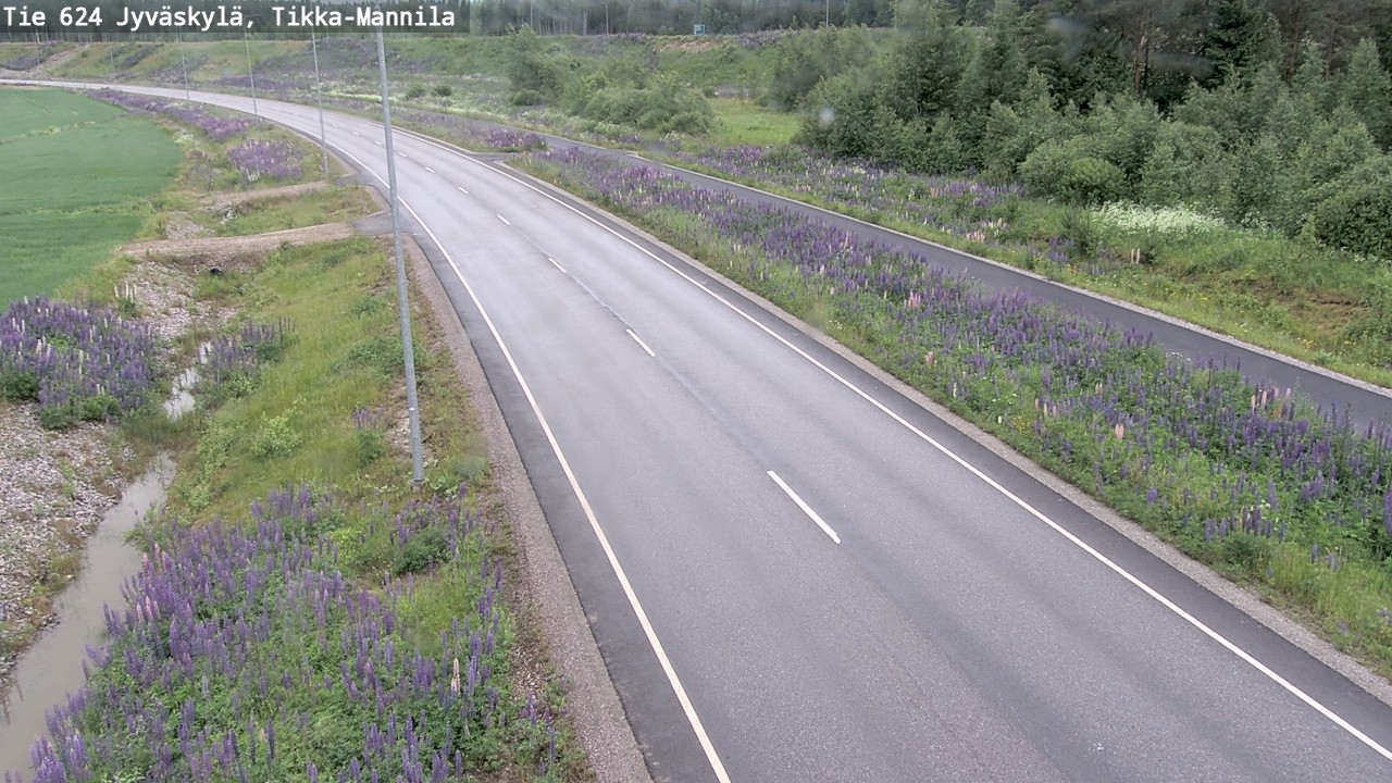 Weather Camera Image Väg 624 Jyväskylä, Tikka-Mannila, Jyväskylä, Keski-Suomi