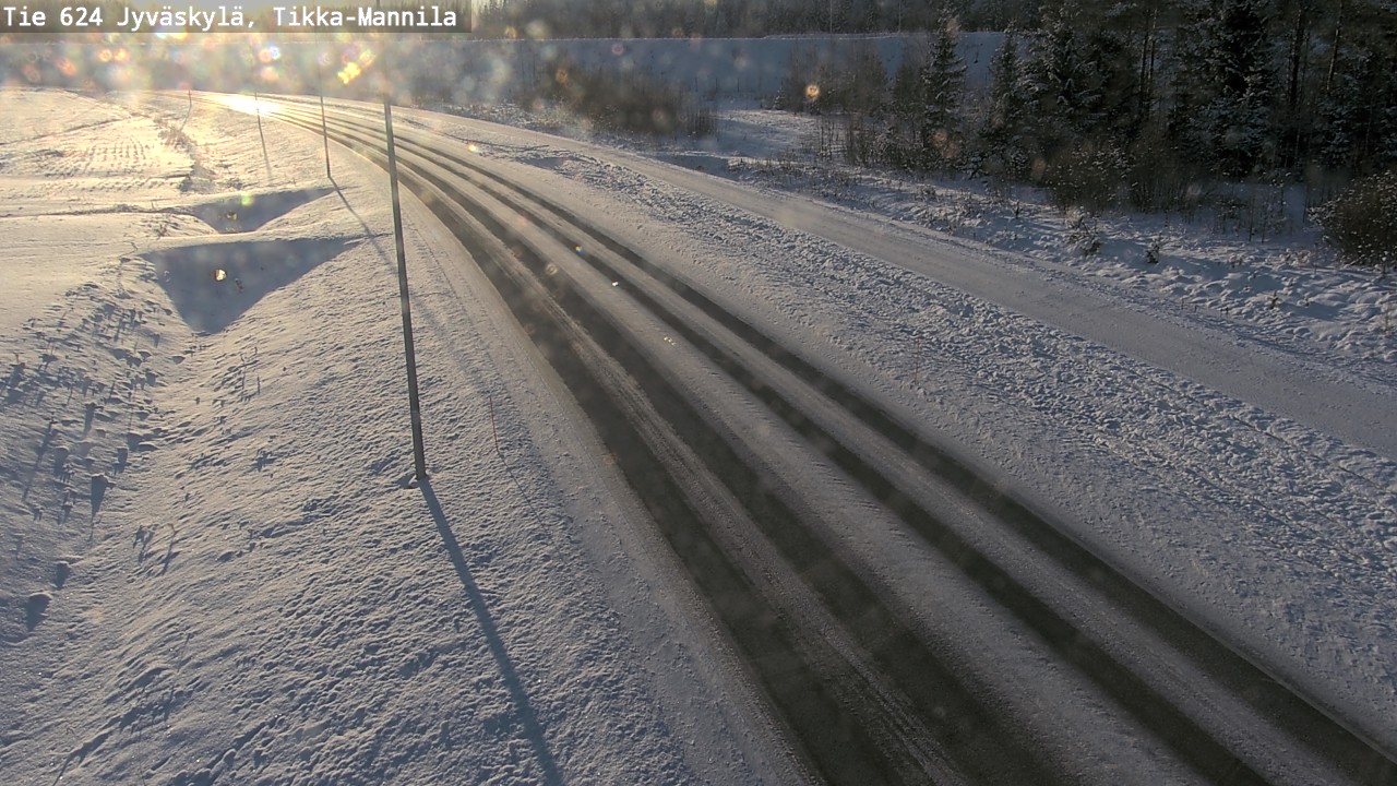 Weather Camera Image Road 624 Jyväskylä, Tikka-Mannila, Jyväskylä, Keski-Suomi
