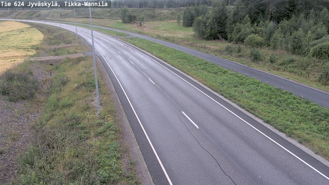 Weather Camera Image Road 624 Jyväskylä, Tikka-Mannila, Jyväskylä, Keski-Suomi