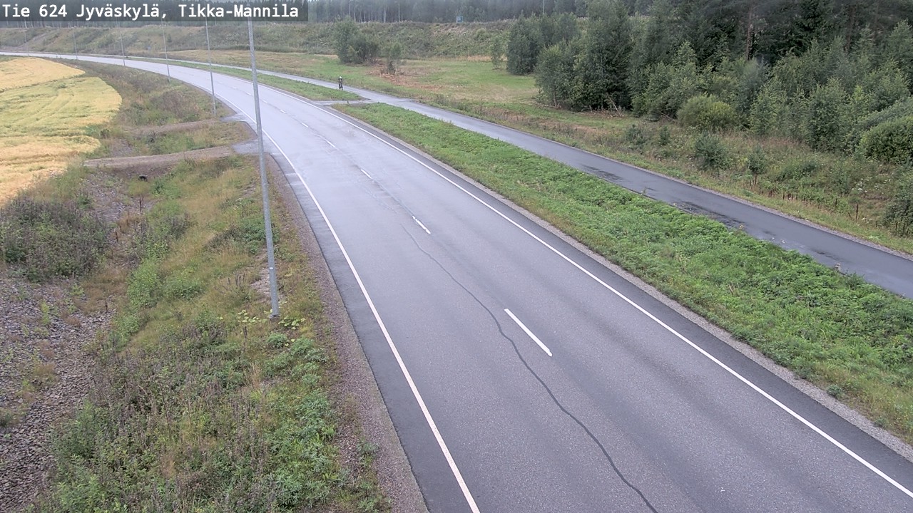Weather Camera Image Väg 624 Jyväskylä, Tikka-Mannila, Jyväskylä, Keski-Suomi