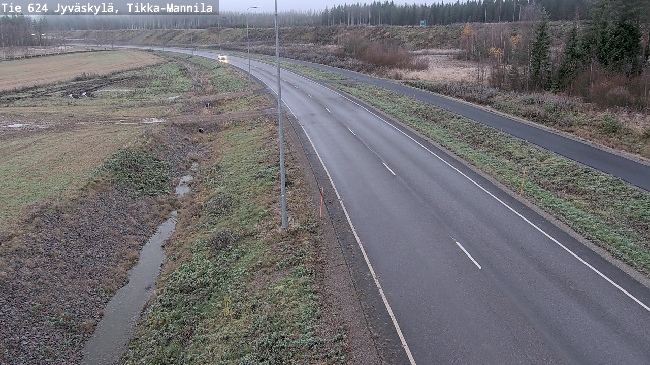 Kelikamerat Kuva Tie 624 Jyväskylä, Tikka-Mannila, Jyväskylä, Keski-Suomi
