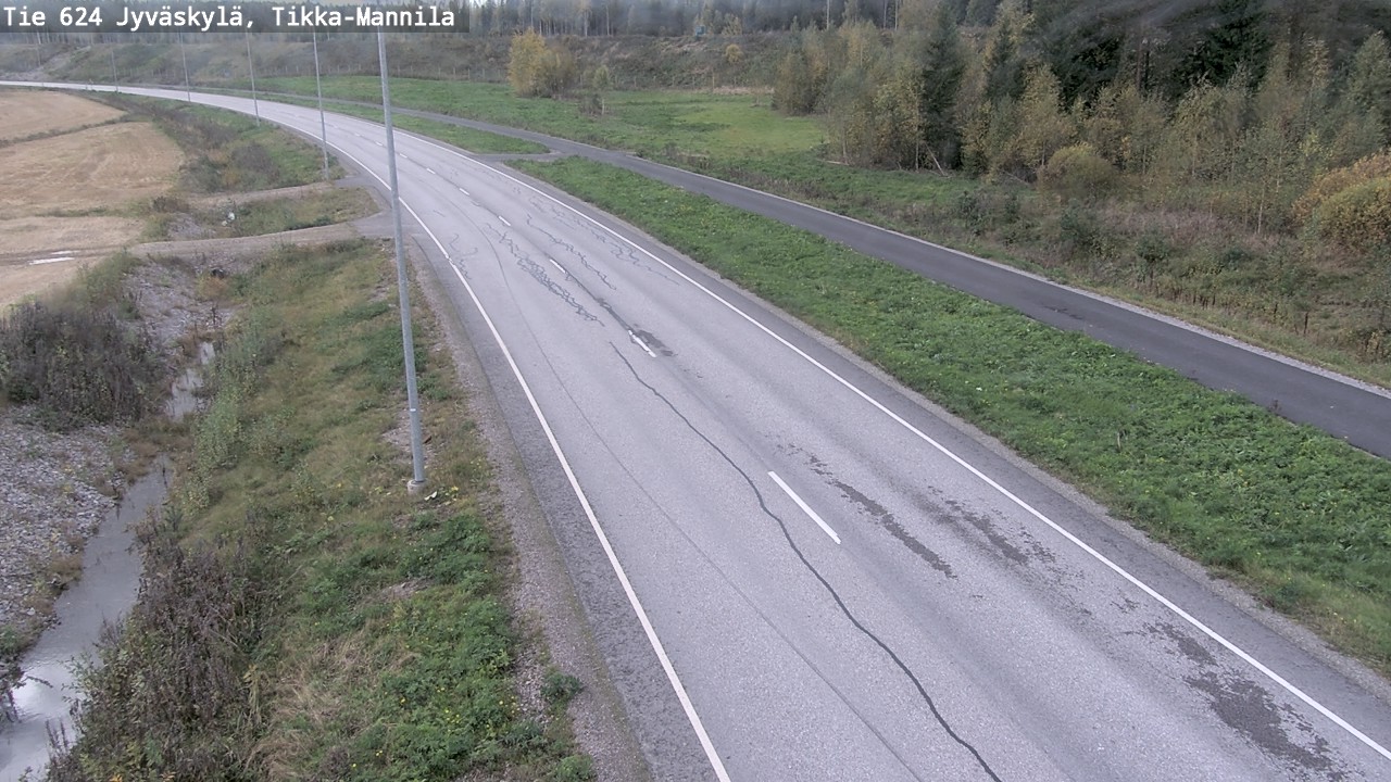Weather Camera Image Väg 624 Jyväskylä, Tikka-Mannila, Jyväskylä, Keski-Suomi