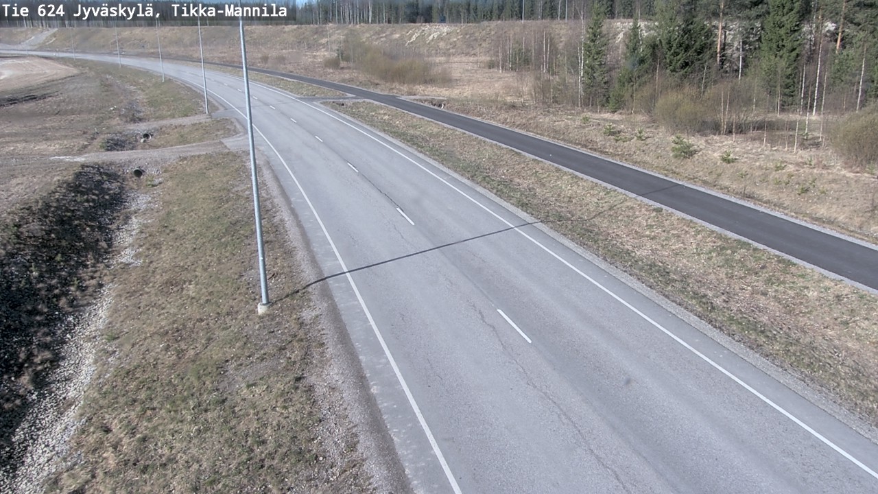 Weather Camera Image Road 624 Jyväskylä, Tikka-Mannila, Jyväskylä, Keski-Suomi