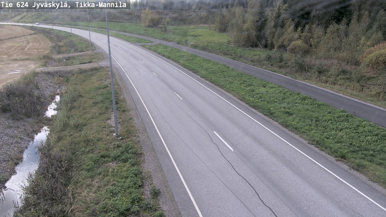 Weather Camera Image Väg 624 Jyväskylä, Tikka-Mannila, Jyväskylä, Keski-Suomi