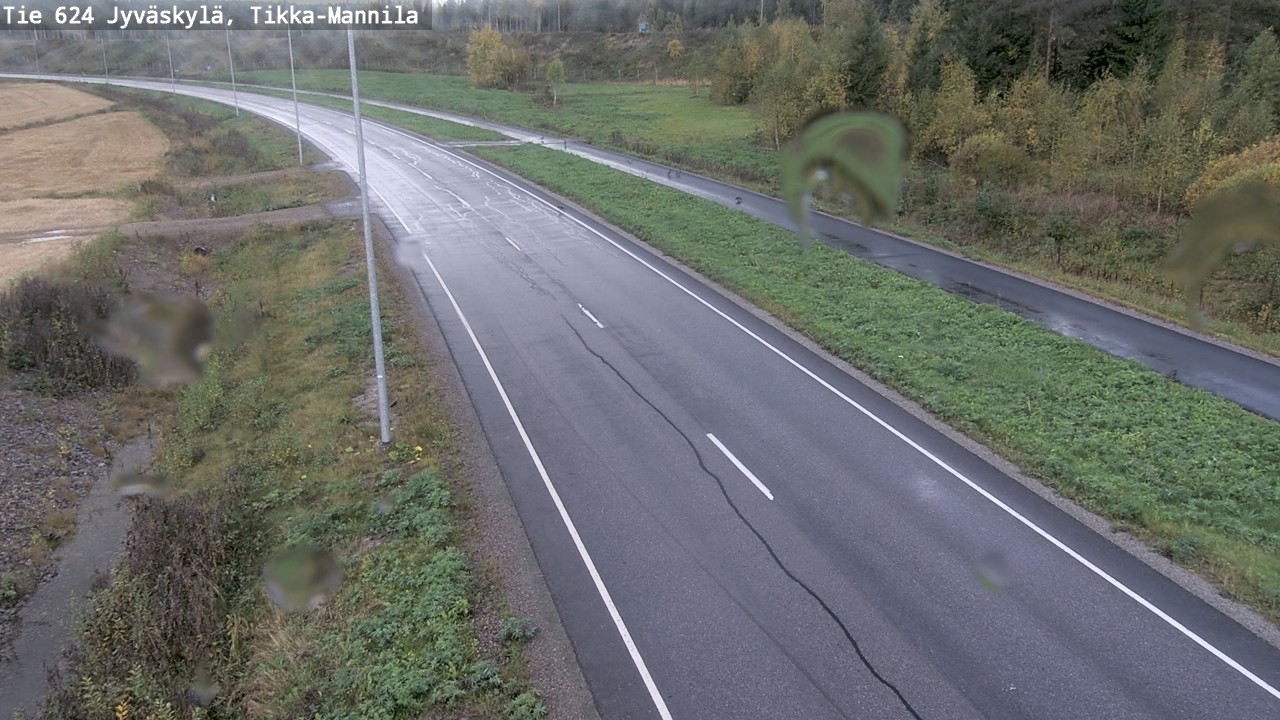 Weather Camera Image Road 624 Jyväskylä, Tikka-Mannila, Jyväskylä, Keski-Suomi