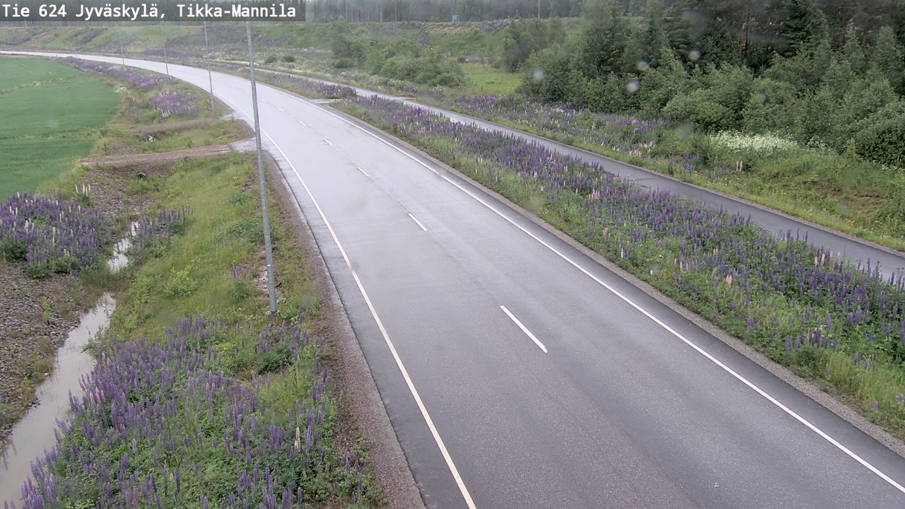 Weather Camera Image Väg 624 Jyväskylä, Tikka-Mannila, Jyväskylä, Keski-Suomi