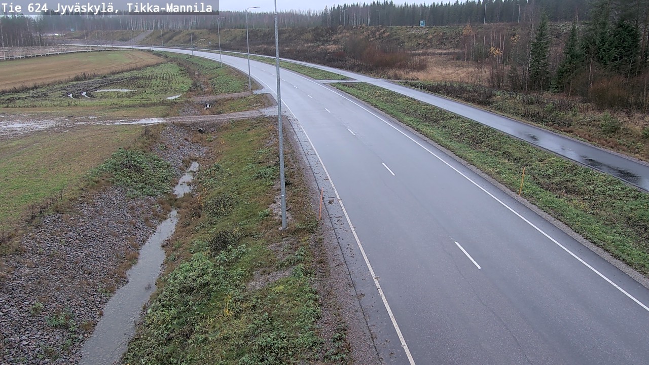 Weather Camera Image Väg 624 Jyväskylä, Tikka-Mannila, Jyväskylä, Keski-Suomi