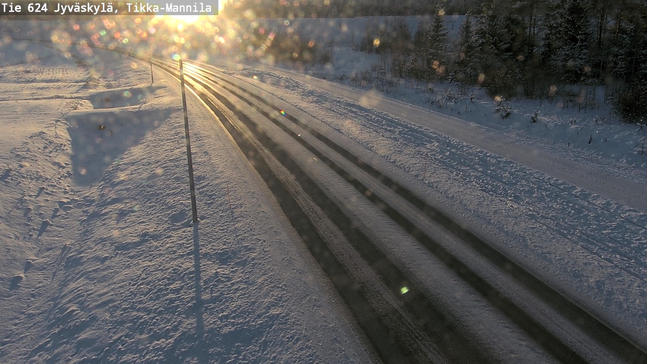 Weather Camera Image Road 624 Jyväskylä, Tikka-Mannila, Jyväskylä, Keski-Suomi