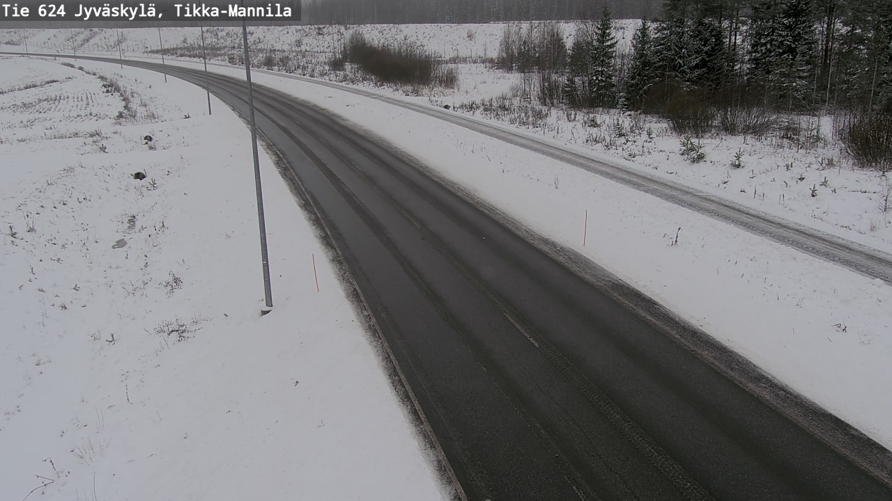 Weather Camera Image Väg 624 Jyväskylä, Tikka-Mannila, Jyväskylä, Keski-Suomi