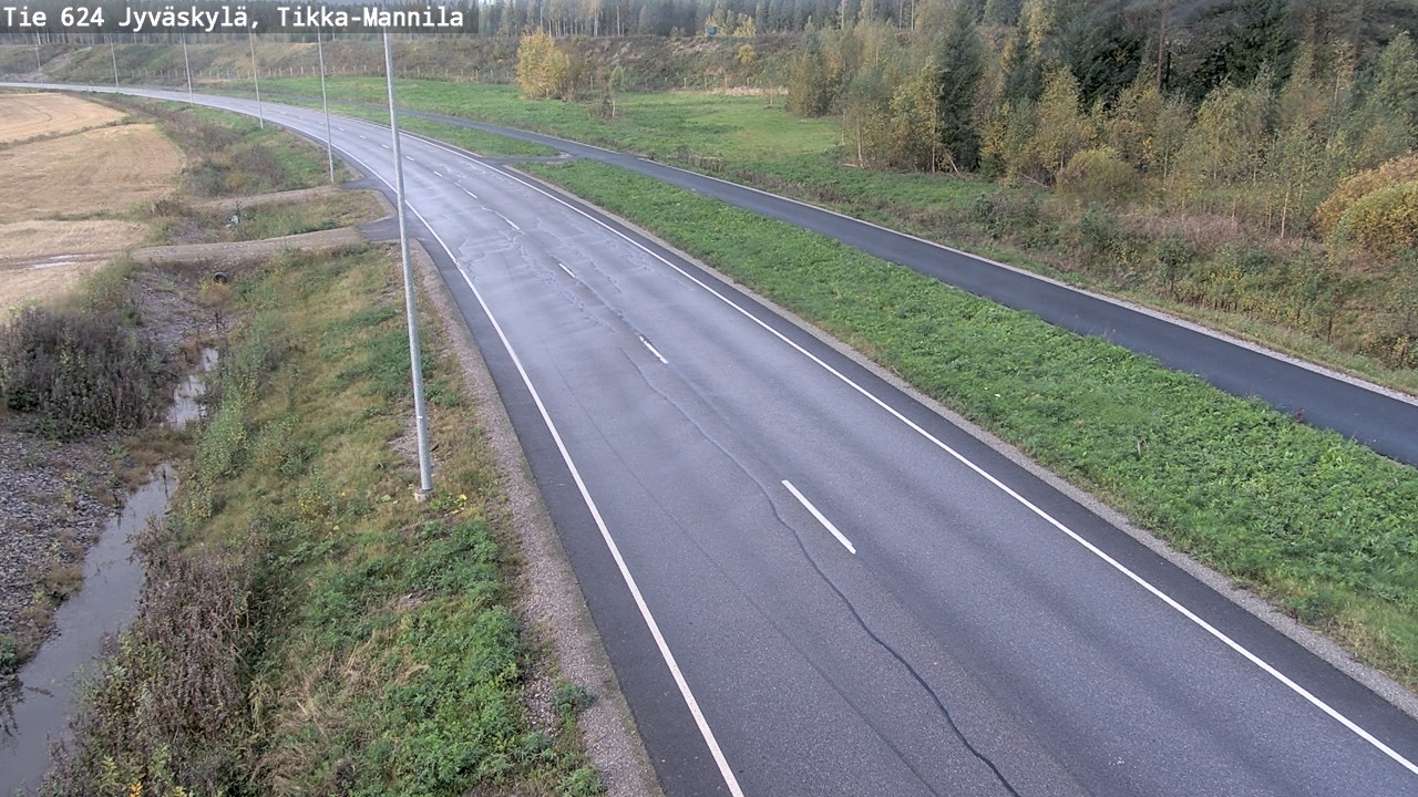 Weather Camera Image Road 624 Jyväskylä, Tikka-Mannila, Jyväskylä, Keski-Suomi